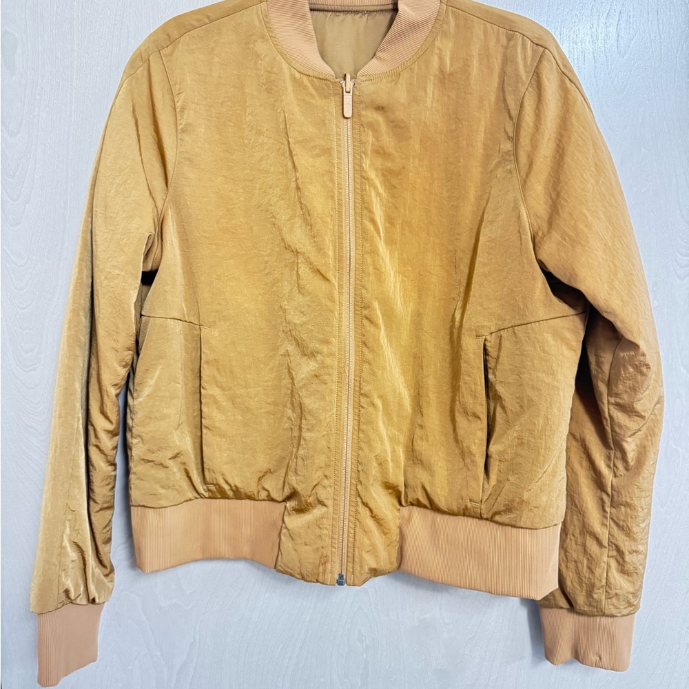 Lululemon Gold Bomber reversible Jacket